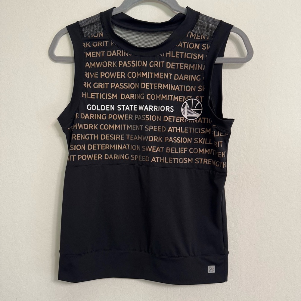 Golden State Warriors Women's M Touch By Alyssa Milano Active Tank Top Shirt